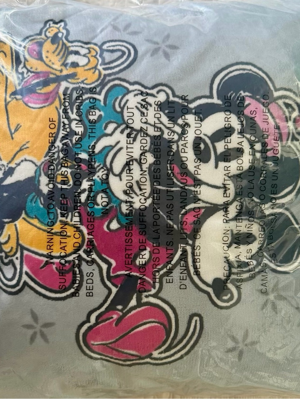 Disney Minnie Mouse Plush Pillow in Pink, Yellow, Blue, Black